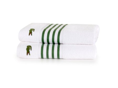 LCOURTLINE Vert Bath Sheet by Lacoste Cheap