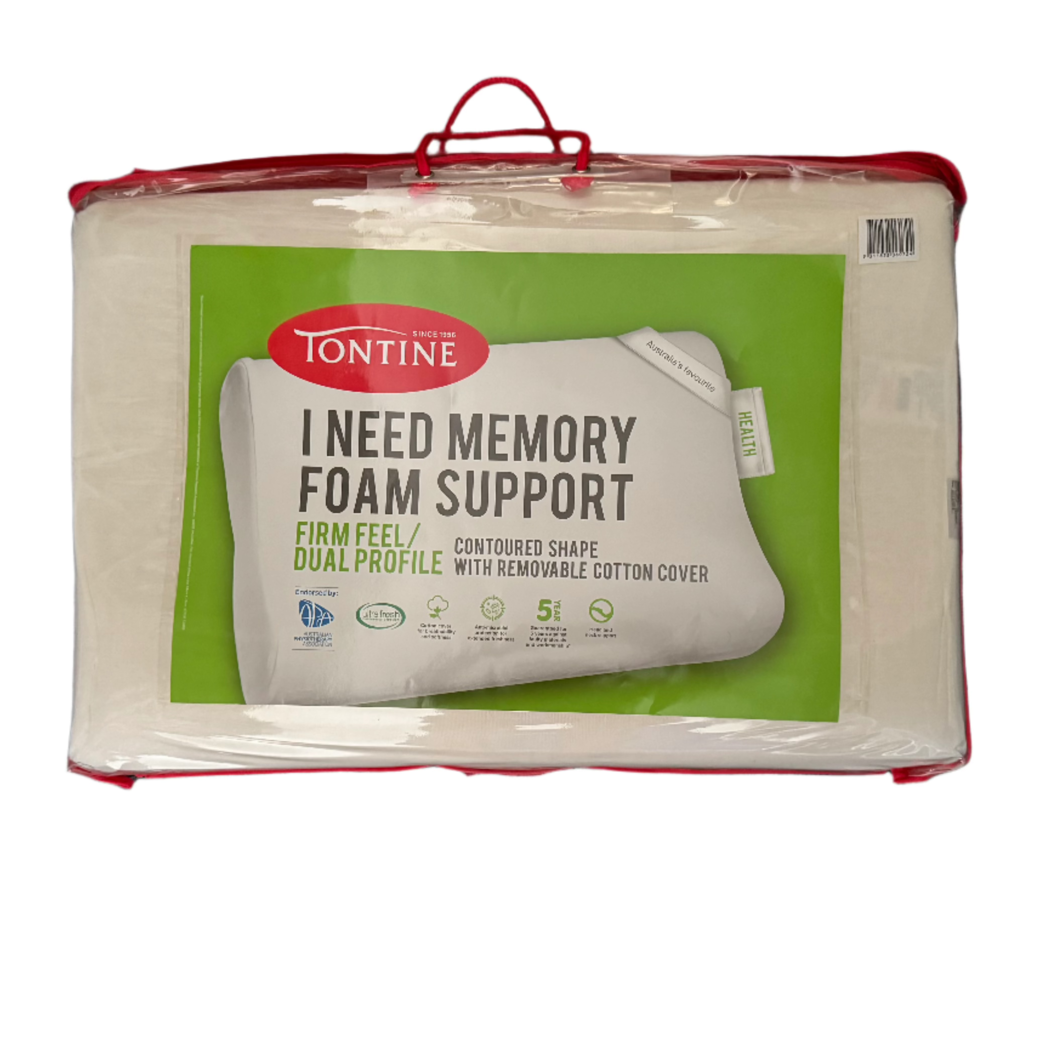 I Need Memory Foam Support Firm Feel  Dual Profile Contour Pillow by Tontine Online Hot Sale