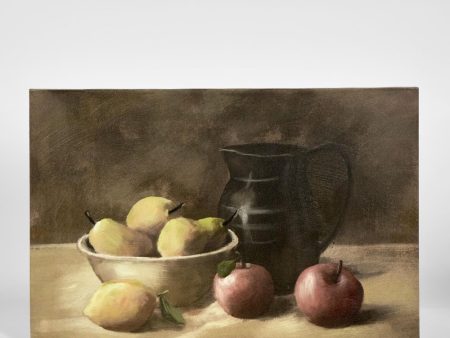 Fruit Bowl W Jug Painting Wall Art Hot on Sale