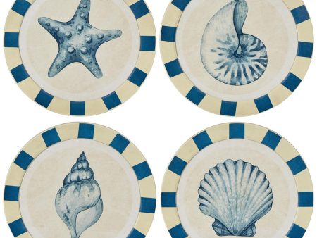 Seashells Round Wall Art Set Of 4 Online now