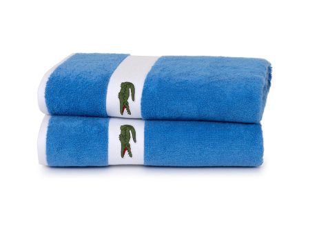 LCASUAL Aerien Bath Towel by Lacoste For Sale