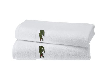 LCASUAL Blanc Bath Towel by Lacoste Cheap