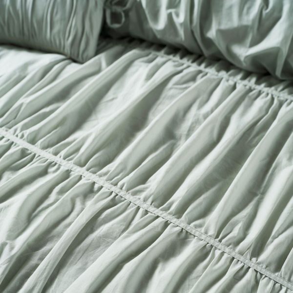 Layla Seafoam Quilt Cover Set by Linen House Online Sale