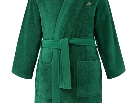 LDEFILE Vert 400gsm Bath Robe by Lacoste Online now