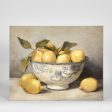 Lemons In Blue Bowl Wall Art by Florabelle on Sale