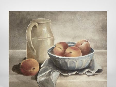 Milk Jug W Peaches Paint Wall Art by Florabelle Sale