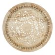 Jaipur Round Carved Panel by Florabelle For Sale