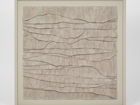 Ladrar Bark Wall Art Square Ecru by Florabelle For Cheap