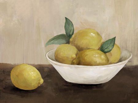 Bowl W Lemons Painting Wall Art by Florabelle Supply