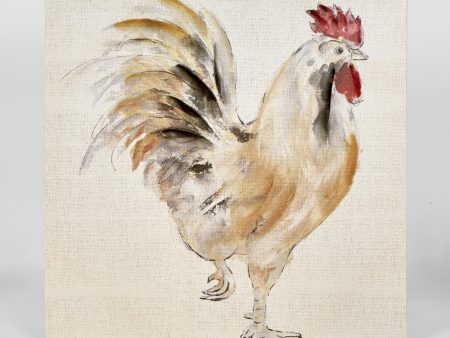 White Rooster Painting Wall Art Supply