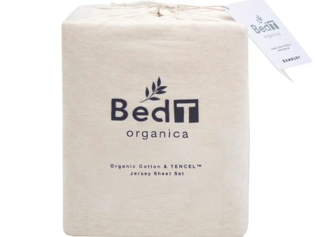 BedT Organica Sheet Set - Stone by Bambury Hot on Sale