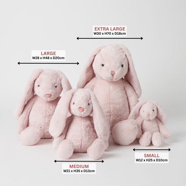 EXTRA LARGE Bunny Soft Toy PINK by Jiggle & Giggle For Cheap