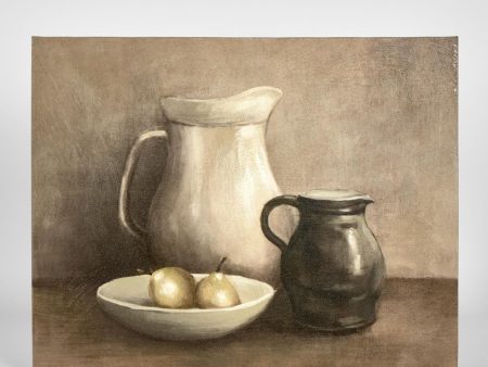 Brown And White Jug Wall Art by Florabelle Cheap