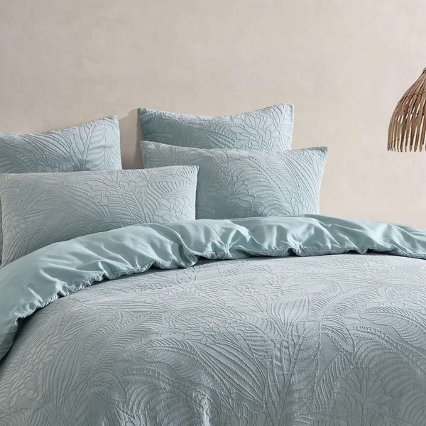 Kaia Sage Quilt Cover Set by Logan and Mason Platinum Online