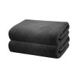 Angove CHARCOAL Bath Sheet  2 Pack  by Bambury Discount