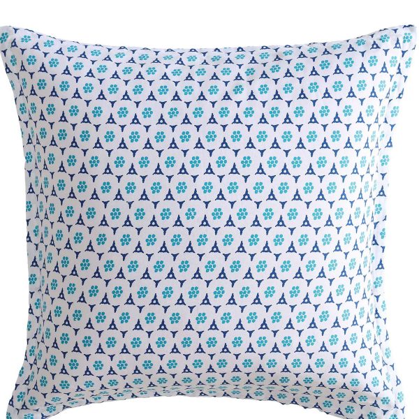 Avalon Blue European Pillowcase by Logan and Mason Sale