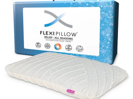 Relief All Seasons Low Line Pillow Memory Foam Pillow by Flexi Pillow on Sale