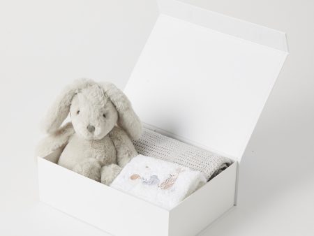 Grey Bunny Hamper Gift Set by Jiggle & Giggle Online