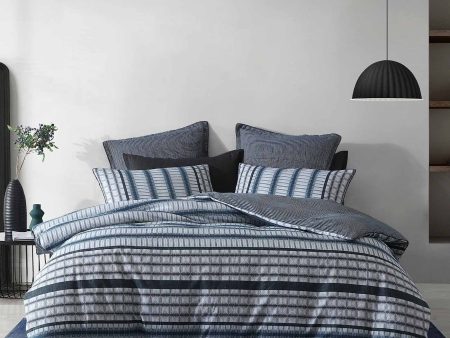 Mason Indigo Quilt Cover Set by Logan & Mason Discount