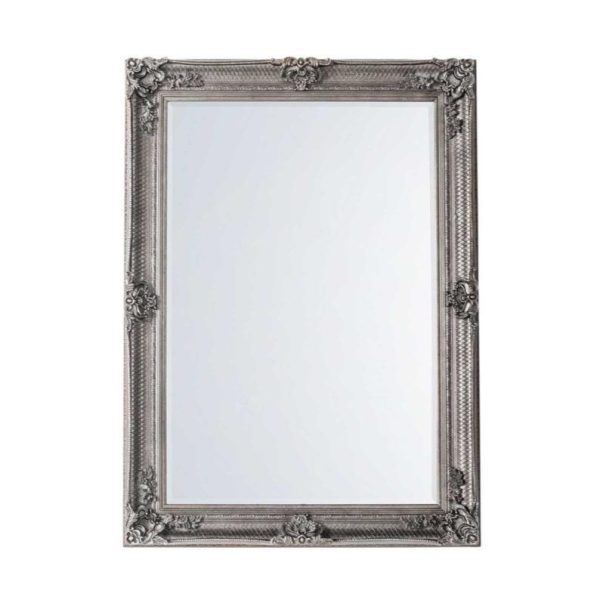 Abbey Rectangle Mirror Silver by Florabelle Supply