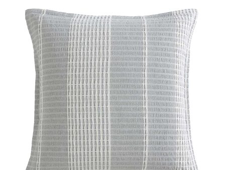 Hurley Charcoal European Pillowcase by Logan and Mason Platinum Sale