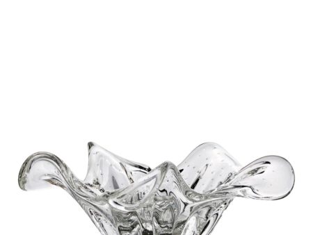 Tide Art Glass Centre Piece Clear Online now