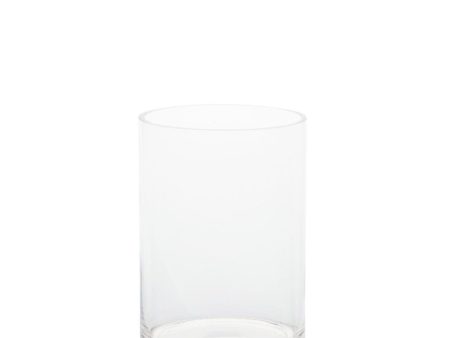 Cylinder Glass Vase 18X25Cm For Discount