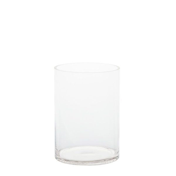 Cylinder Glass Vase 18X25Cm For Discount