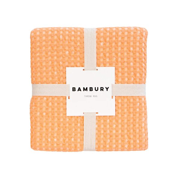 Dora Throw Peach by Bambury Online now