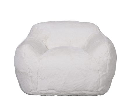 I AM FAKE Snug Faux Fur Chair Medium WHITE For Discount