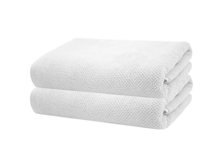 Angove WHITE Bath Towel 2 Pack by Bambury on Sale