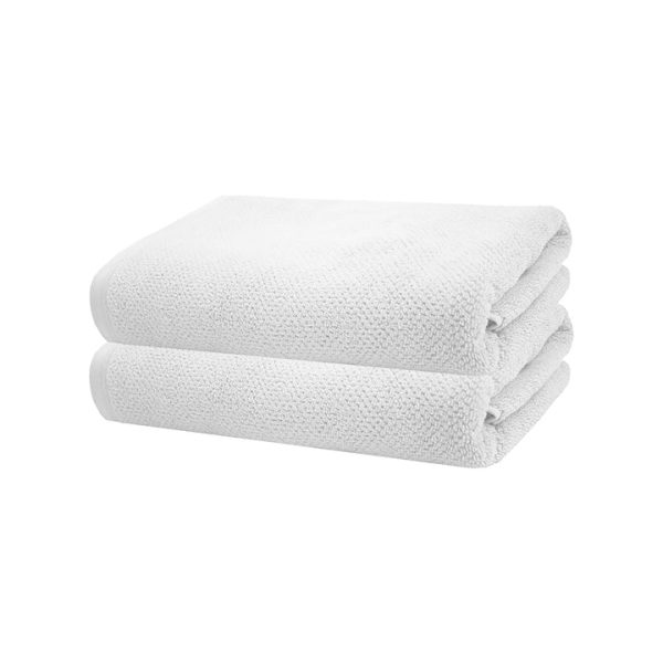 Angove WHITE Bath Towel 2 Pack by Bambury on Sale