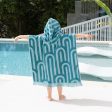 HiLo Kids Beach Poncho - Turquoise by Bambury For Cheap