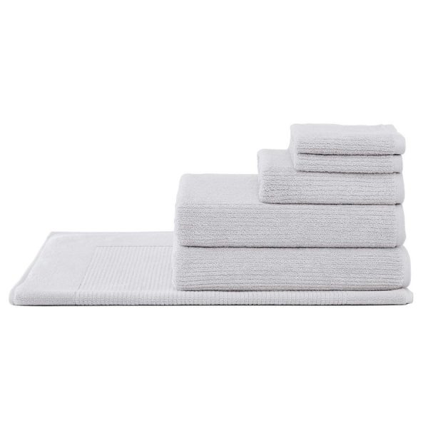 Living Textures Trenton 6 PIECE TOWEL PACK by Sheridan SILVER GREY Discount