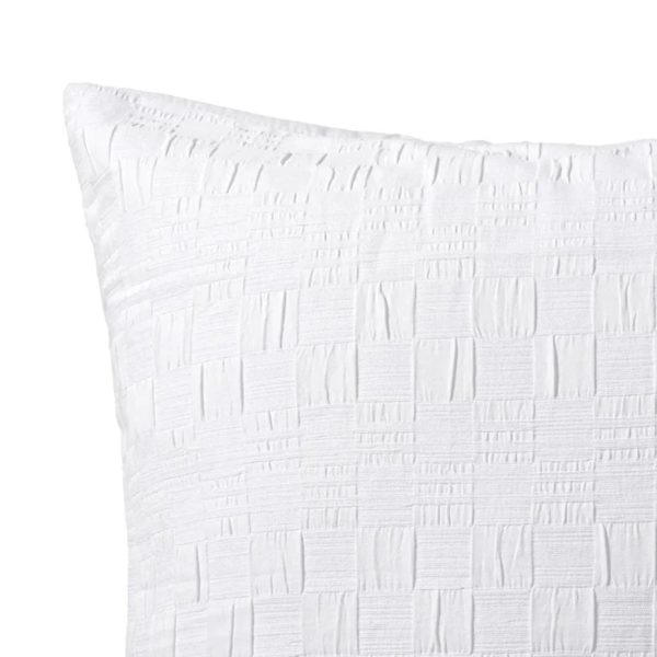 Cosmo White European Pillowcase by Bianca Online Hot Sale