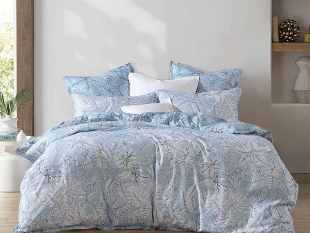 Laka Denim Quilt Cover Set by Logan & Mason Discount