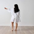 Nimes White Short Robe by Linen House Online Hot Sale