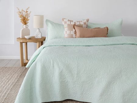 Botanica Glacier Coverlet Set By Bambury Hot on Sale