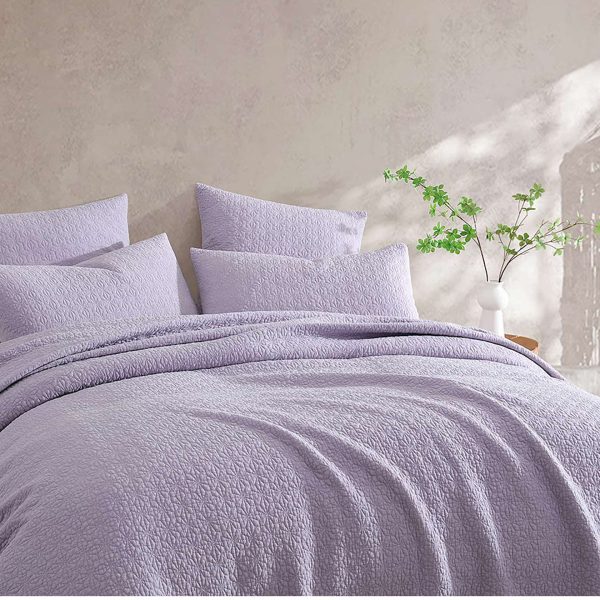 Kayo Lilac Coverlet Set by Logan and Mason Platinum For Discount