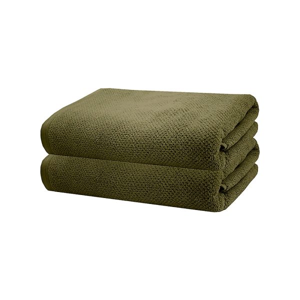 Angove OLIVE Bath Towel 2 Pack by Bambury Cheap