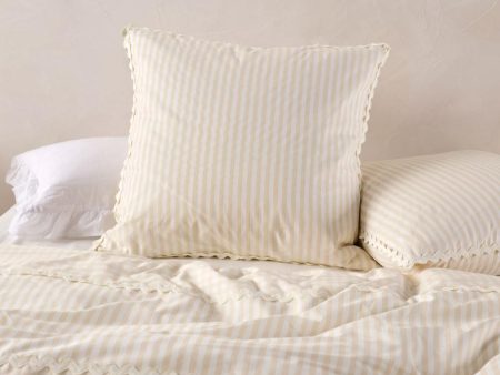 Chica Natural European Pillowcase by Linen House Supply