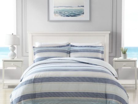 Serenity Blue Quilt Cover Set by Tommy Bahama Online now