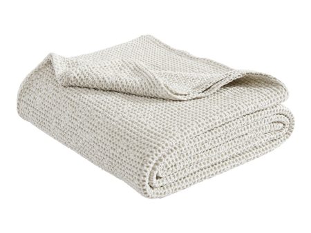 Urban Stone Waffle Blanket by Private Collection Supply