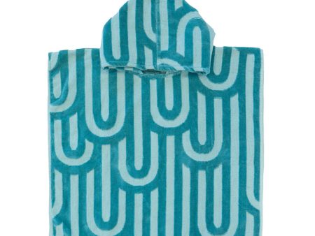 HiLo Kids Beach Poncho - Turquoise by Bambury For Cheap