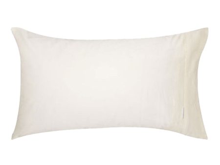 400TC Egyptian Cotton Vanilla KING Pillowcase Pair by Logan and Mason Online now