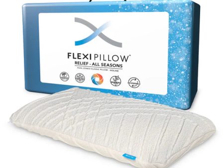 Relief All Seasons Mid Line Pillow Memory Foam Pillow by Flexi Pillow Online