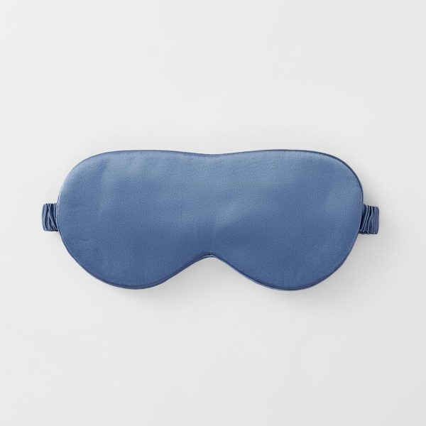 Lanham Silk Eye Mask SEA BLUE by Sheridan Fashion