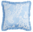 Berenice Blue Square Filled Cushion by Logan and Mason Supply