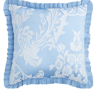 Berenice Blue Square Filled Cushion by Logan and Mason Supply