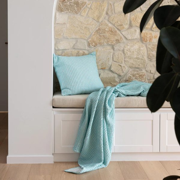 Dora Cushion Aqua by Bambury Online Hot Sale